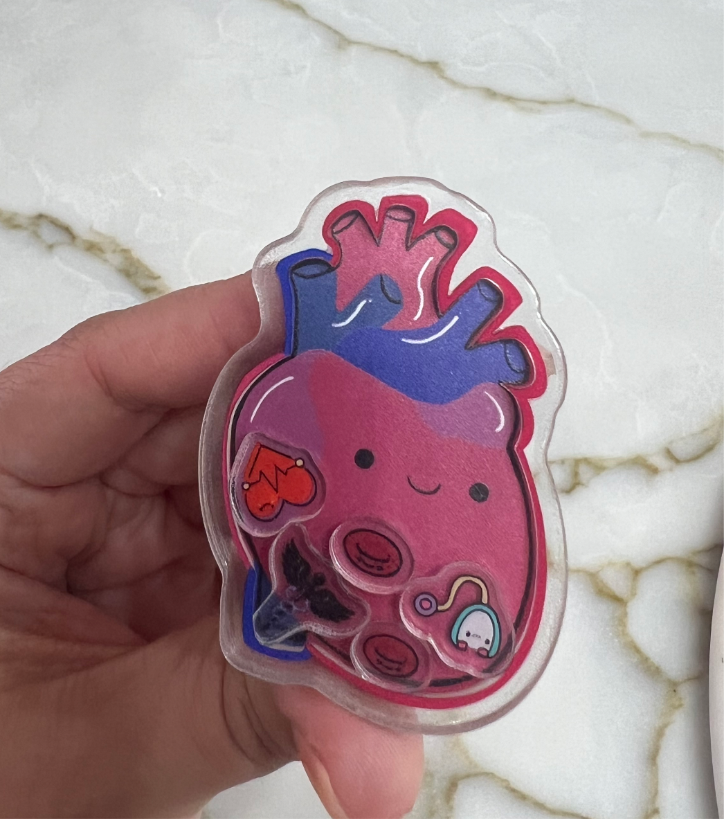 Shaker Badge Reel: Heart
