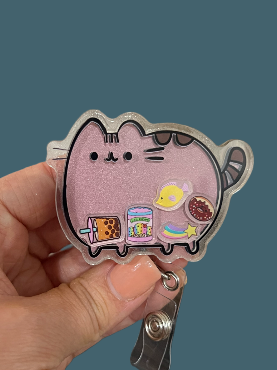Shaker Badge Reel: Cat