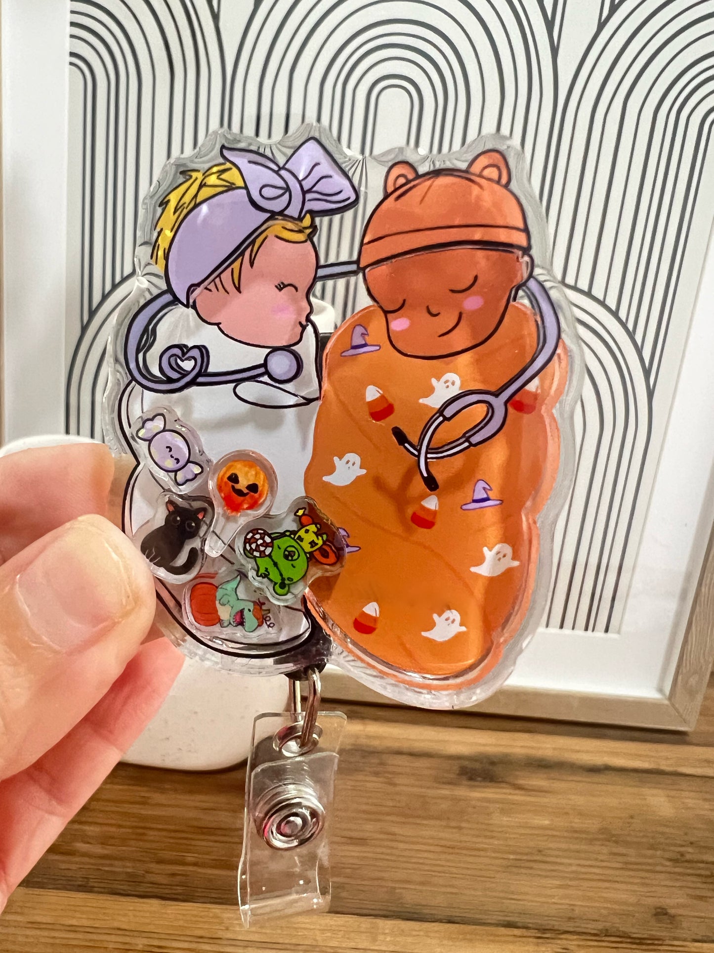 Halloween babies, Shaker Badge Reel