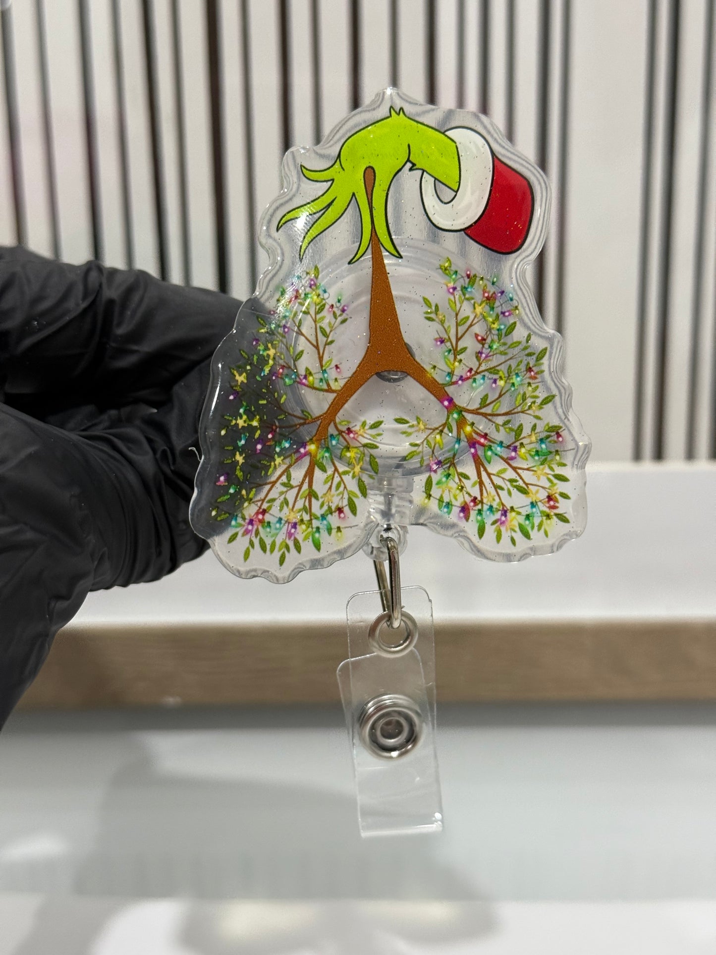 Grinch Lungs, Christmas Nurse badge reel, Respiratory Therapist, Lung Christmas Lights, Nursing Christmas badge reel, Grinch Christmas Gift