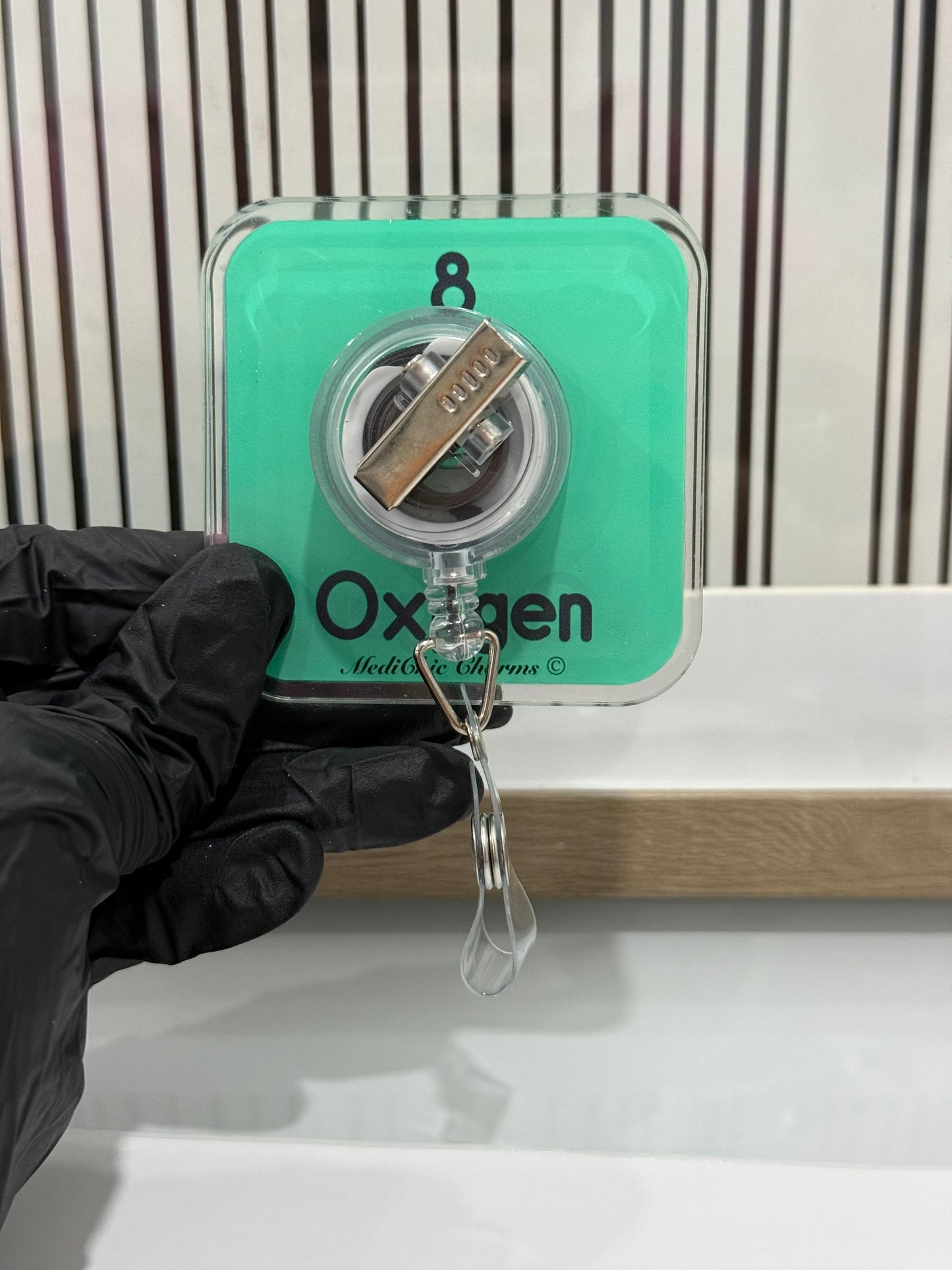 Oxygen shaker badge reel, Funny Badge Reel for Respiratory Therapists, RT Week Appreciation Gift, Nurses, Nursing, Rapid Response, ID Lanyard, ICU, Med Surg