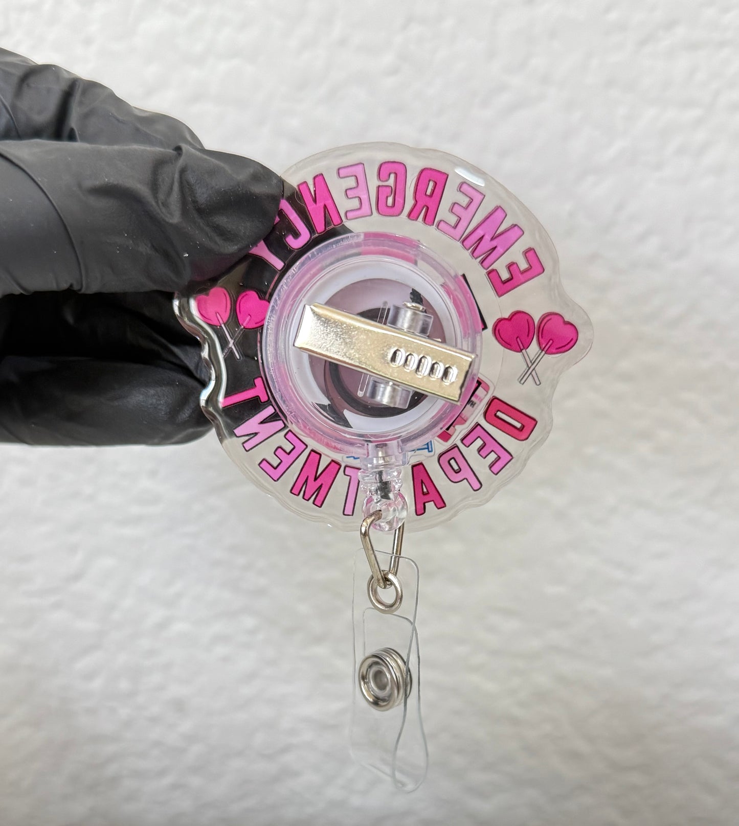 Emergency Valentine’s Shaker Badge Reel, ER shaker badge reel, funny badge reel, nurse gift, doctor gift.