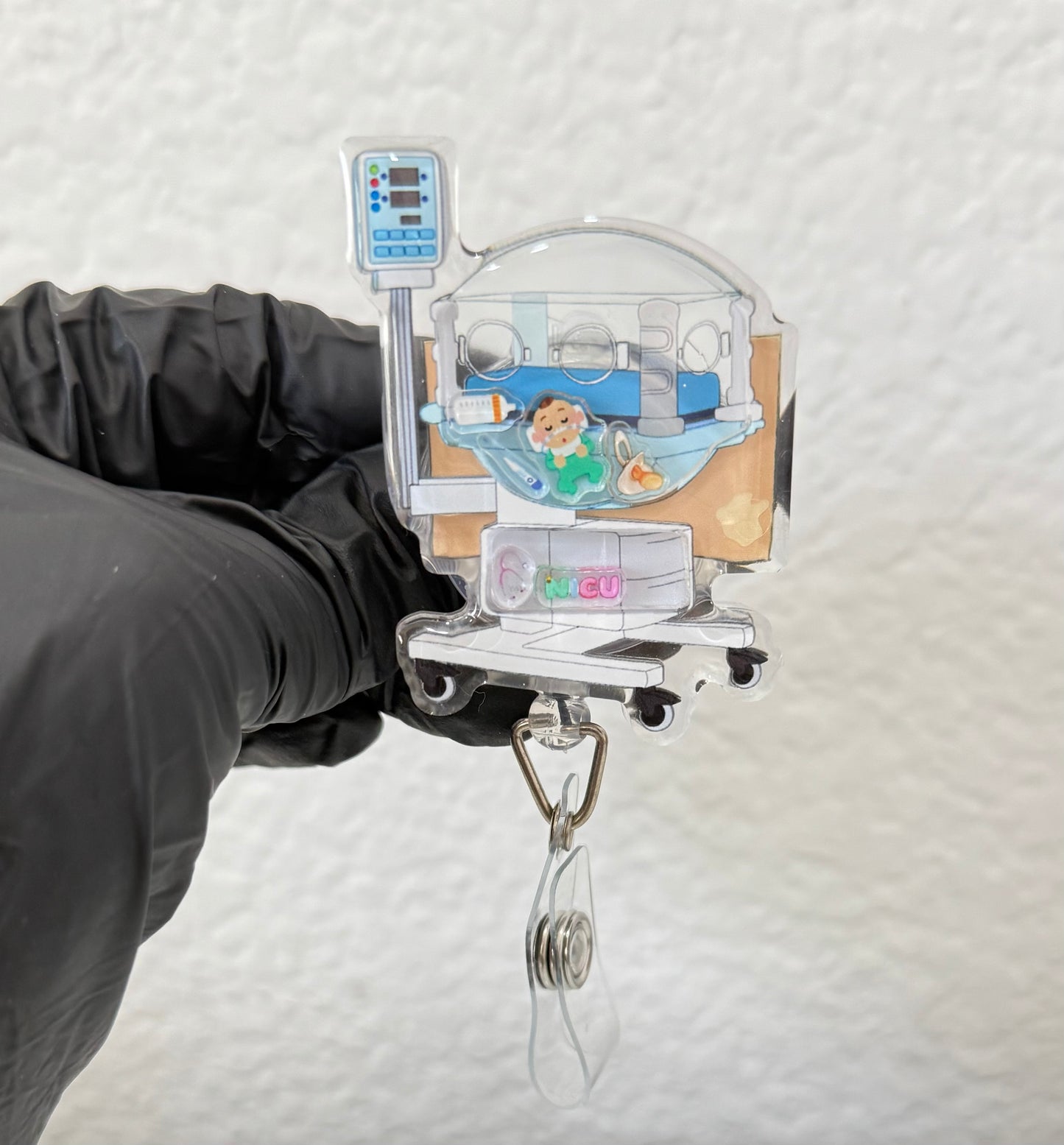Incubator Shaker badge reel, NICU