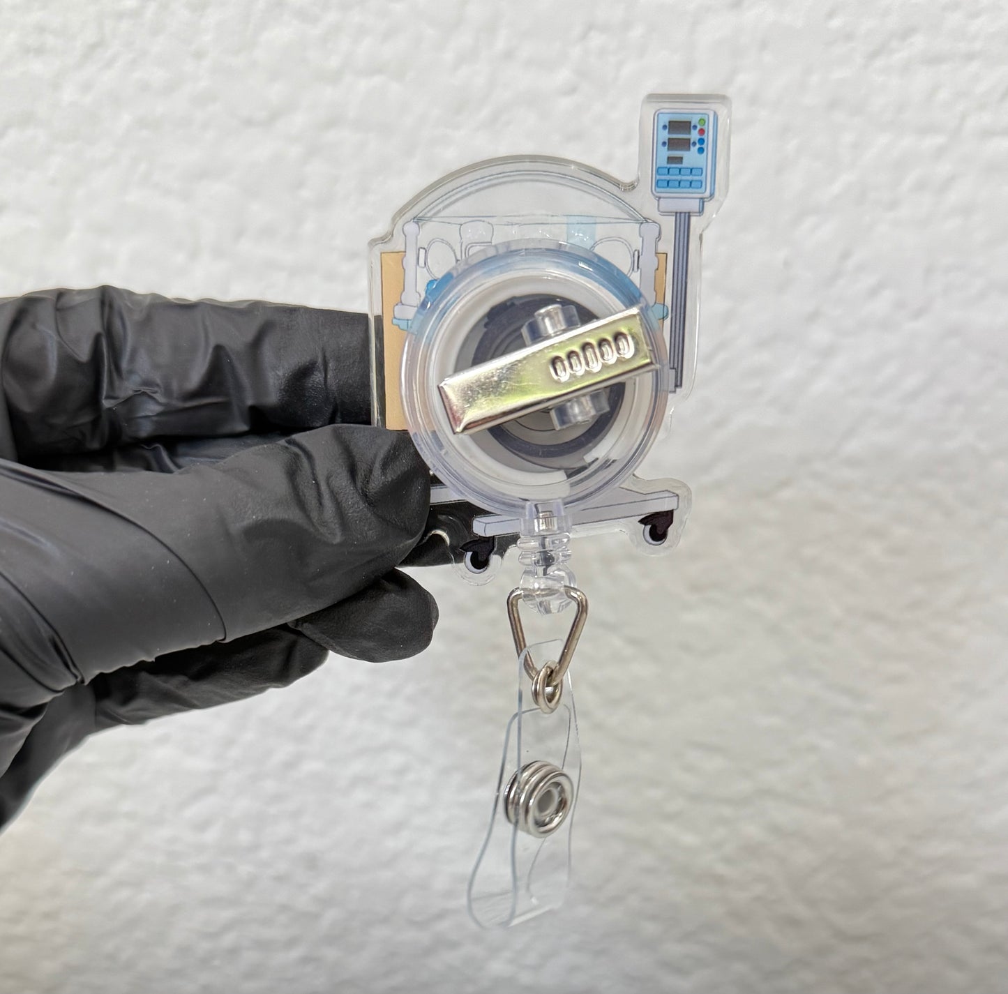 Incubator Shaker badge reel, NICU