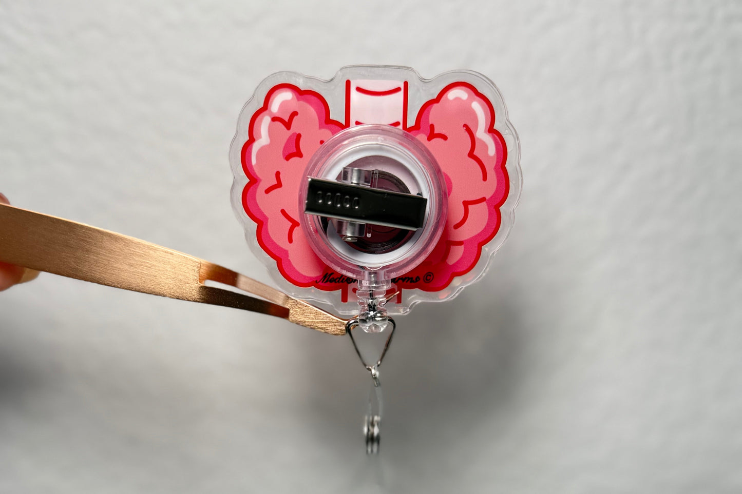 Thyroid Badge Reel, Medical ID Badge, shaker badge reel, Thyroid Surgeon Gift, Retractable ID Badge Holder, Out of Order, Badge Clip