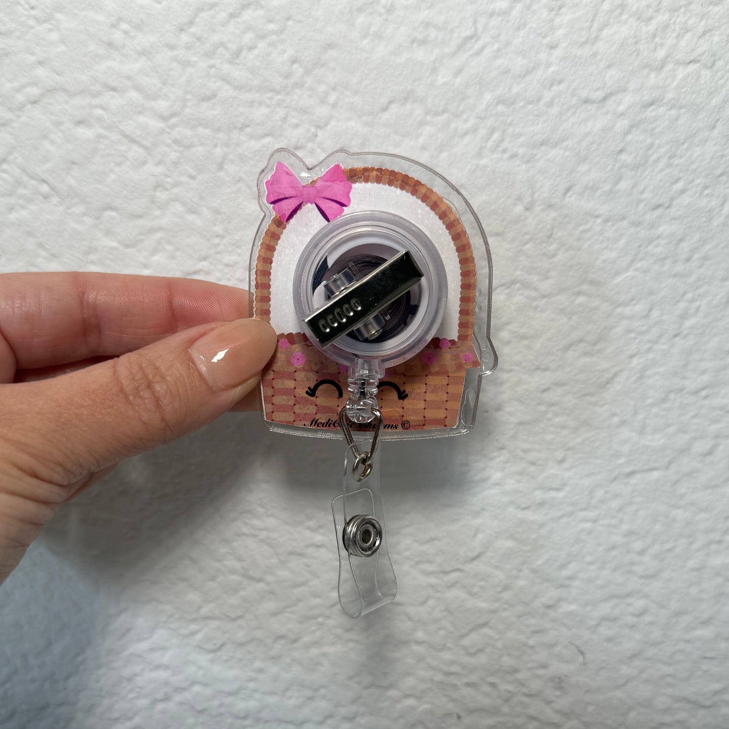 Easter Bunny Shaker Badge Reel, Easter Egg Badge, Nurse Badge Reel, Spring ID Holder, Retractable Badge, Cute Bunny Badge, Easter Gift