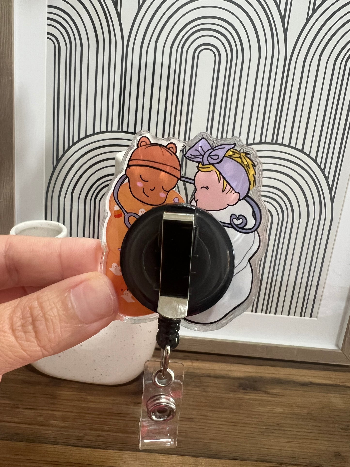 Halloween babies, Shaker Badge Reel