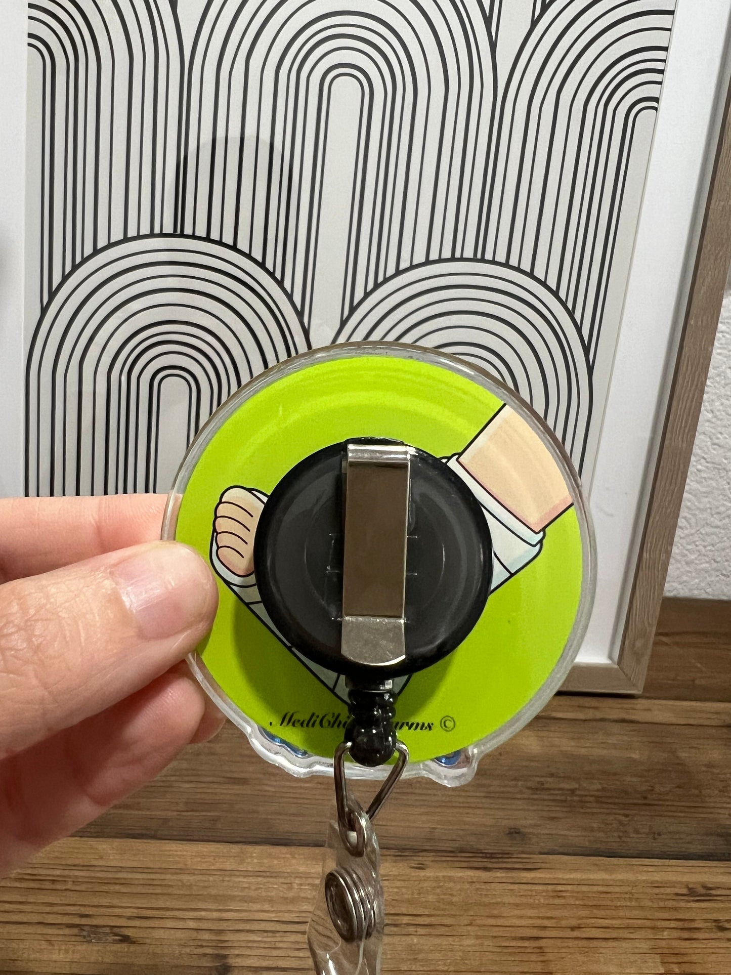 Ortho, shaker badge reel