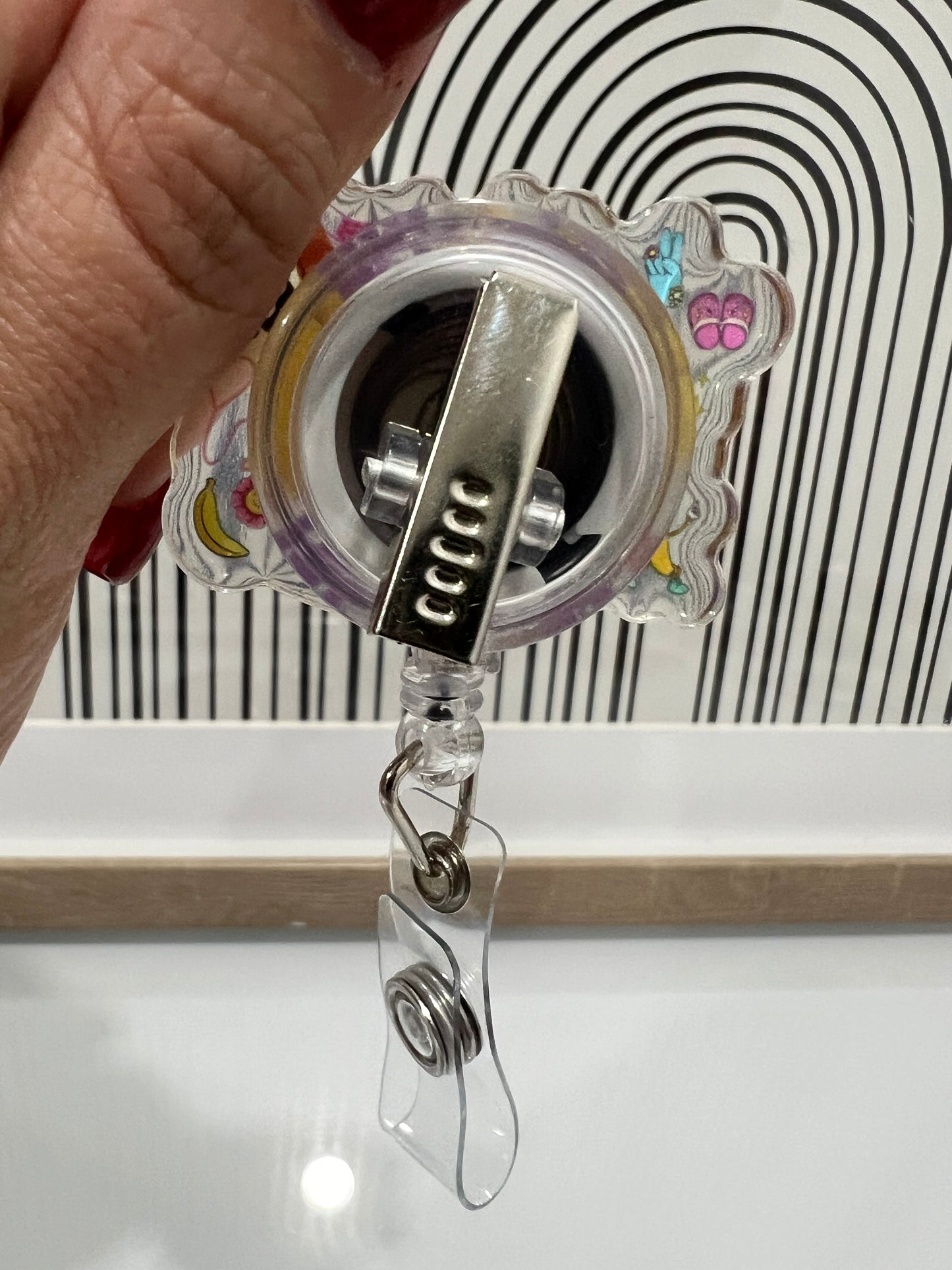 This Shift Is Bananas ID Holder, Funny Retractable Badge Reel,Heavy Duty Reel, Lanyard, Carabiner, MRI Safe, Gift for Nurse, christmas gift