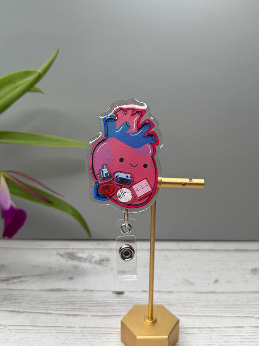 Shaker Badge Reel: Heart