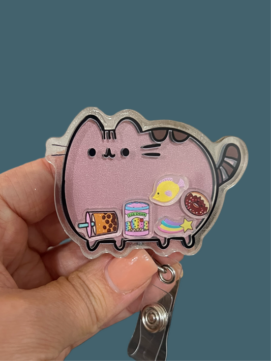 Shaker Badge Reel: Cat