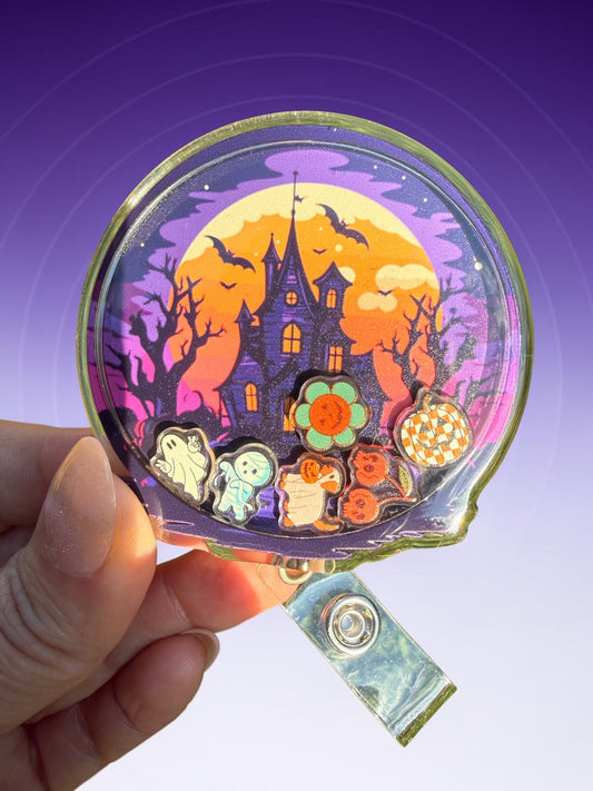 Shaker Badge Reel: haunted house