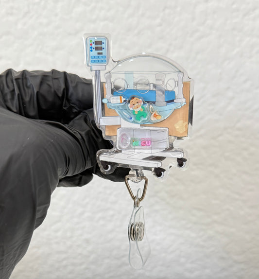 Incubator Shaker badge reel, NICU