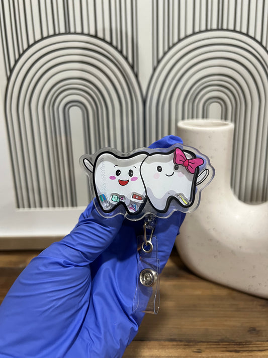 Shaker Badge Reel: Teeth
