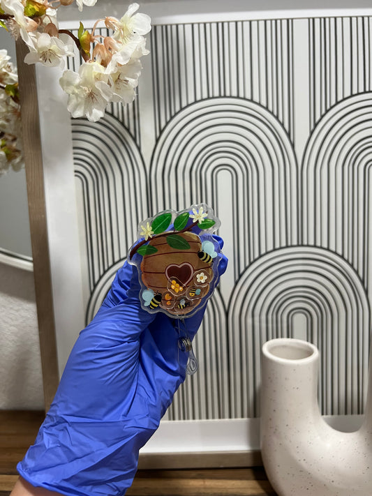 Shaker Badge Reel:Honeycomb