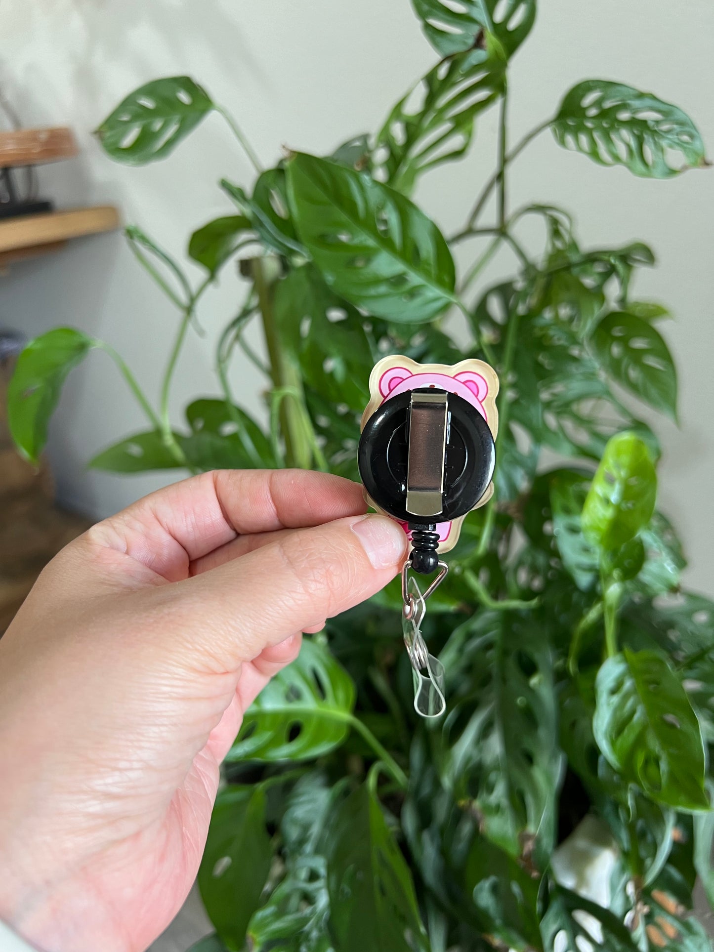 Badge Reel: hello kitty teddy bear