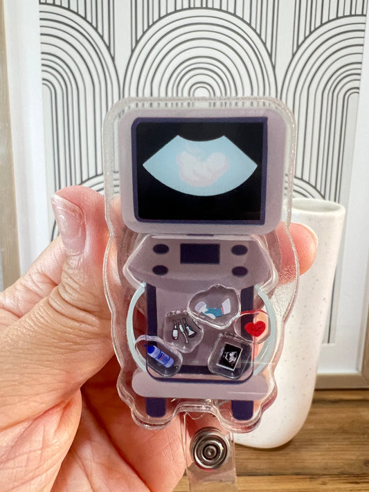 Ultrasound badge reel, sonographer